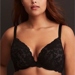 LACE PUSH-UP PLUNGE BRA - NWOT